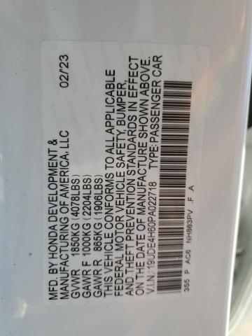 19UDE4H60PA022718 - 2023 ACURA INTEGRA A-SPEC TECH WHITE photo 12