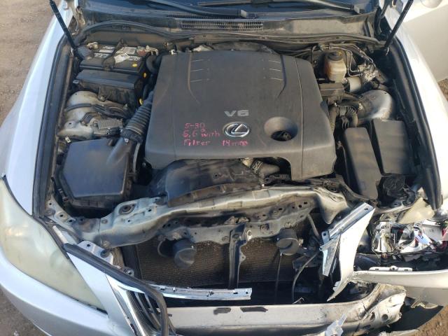 JTHBF5C28A5118513 - 2010 LEXUS IS 250 SILVER photo 11