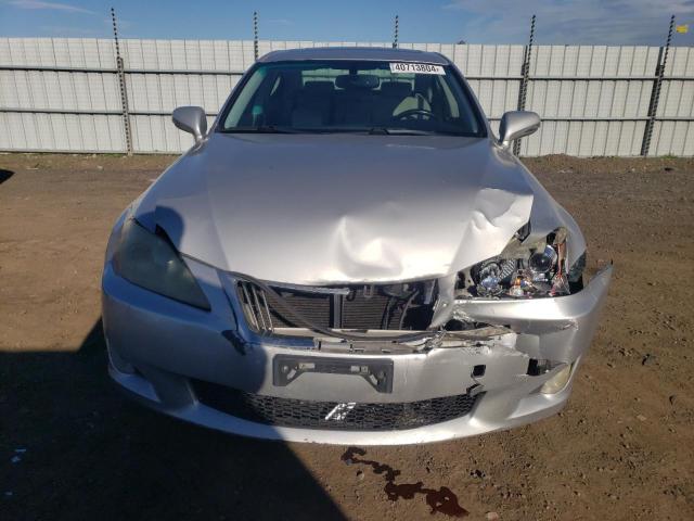 JTHBF5C28A5118513 - 2010 LEXUS IS 250 SILVER photo 5