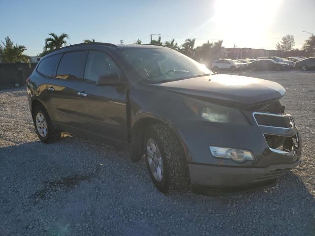 1GNKRFED1CJ382168 - 2012 CHEVROLET TRAVERSE LS GRAY photo 4