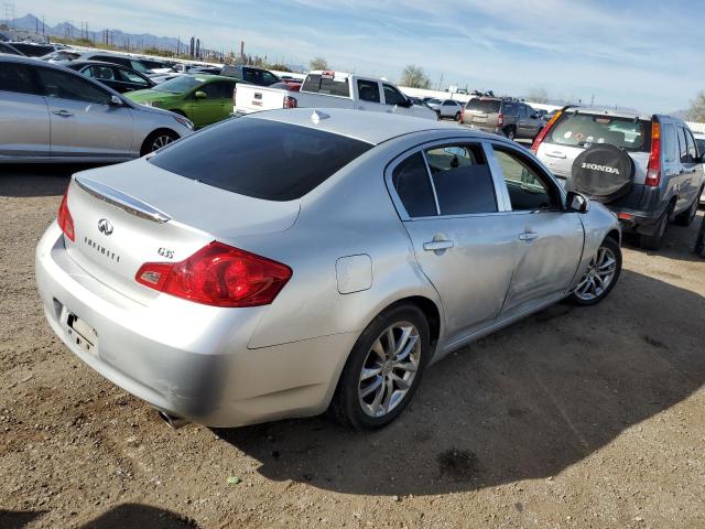 JNKBV61E68M211309 - 2008 INFINITI G35 SILVER photo 3