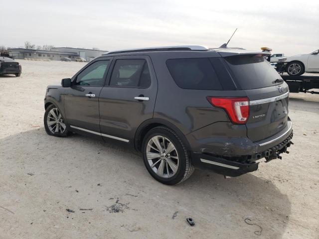 1FM5K7F87KGB26609 - 2019 FORD EXPLORER LIMITED GRAY photo 2