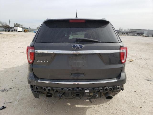 1FM5K7F87KGB26609 - 2019 FORD EXPLORER LIMITED GRAY photo 6