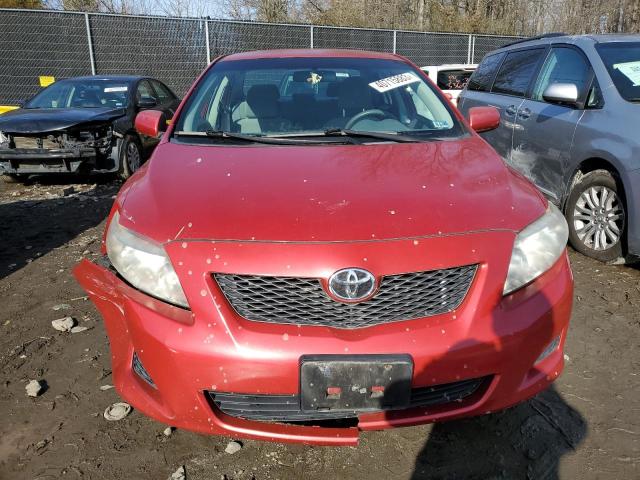 2T1BU4EE0AC294337 - 2010 TOYOTA COROLLA BASE RED photo 5