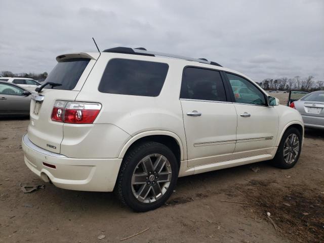 1GKKVTED9CJ154393 - 2012 GMC ACADIA DENALI WHITE photo 3