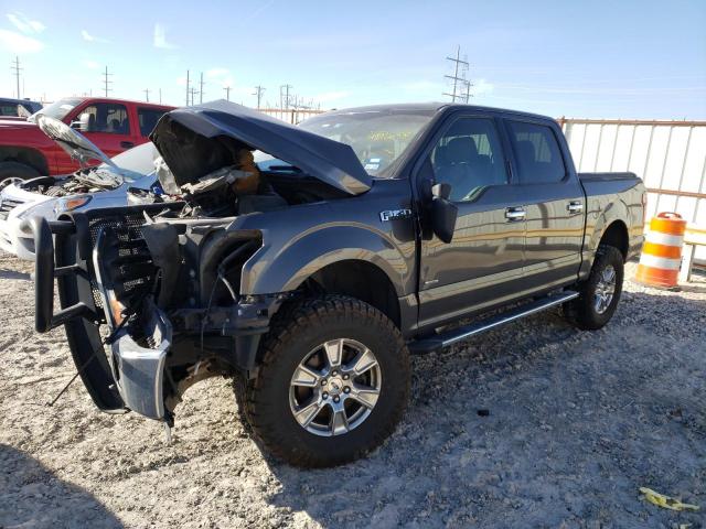 1FTEW1EP3FKD47738 - 2015 FORD F150 SUPERCREW GRAY photo 1