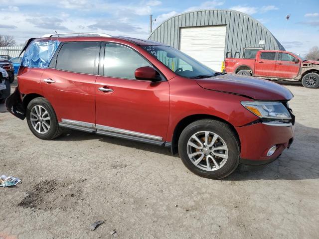 5N1AR2MM0EC689851 - 2014 NISSAN PATHFINDER S RED photo 4