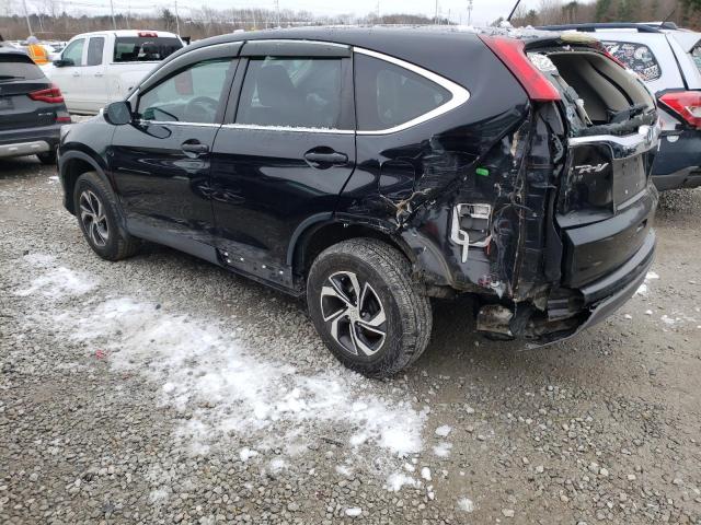 2HKRM4H36GH657660 - 2016 HONDA CR-V LX BLACK photo 2