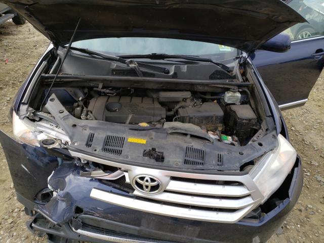 5TDZA3EH6CS023224 - 2012 TOYOTA HIGHLANDER BASE Bleu photo 12