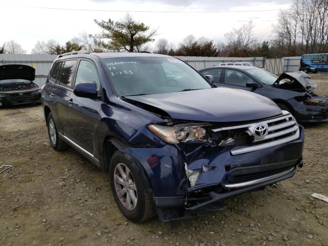 5TDZA3EH6CS023224 - 2012 TOYOTA HIGHLANDER BASE BLUE photo 4