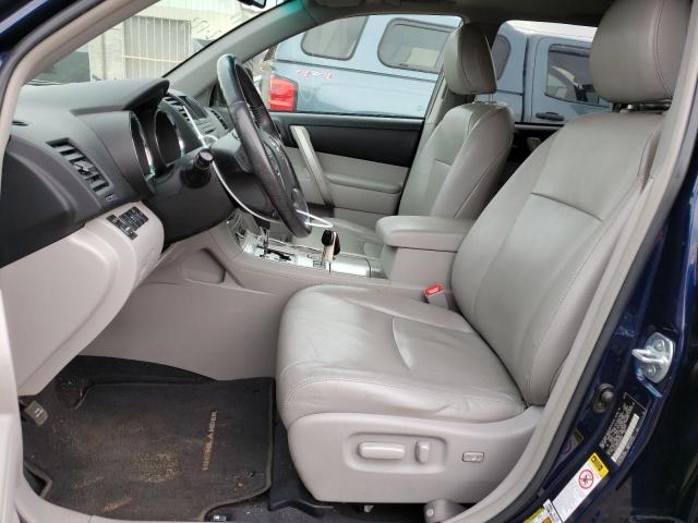 5TDZA3EH6CS023224 - 2012 TOYOTA HIGHLANDER BASE Bleu photo 7