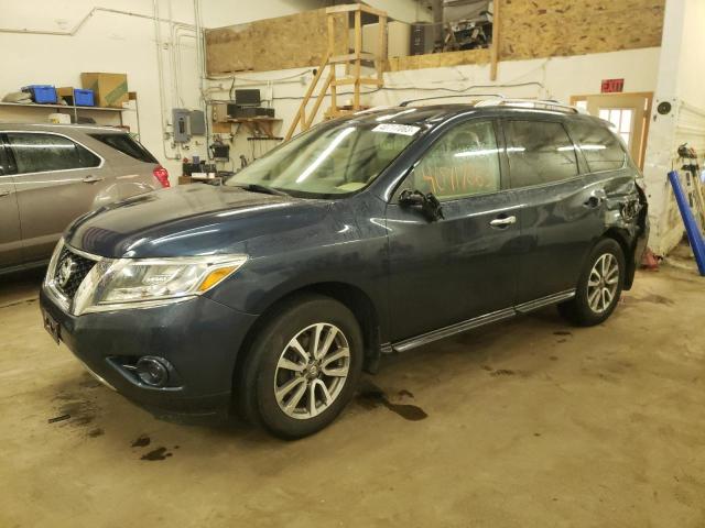 5N1AR2MM2DC666845 - 2013 NISSAN PATHFINDER S BLUE photo 1