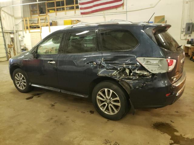 5N1AR2MM2DC666845 - 2013 NISSAN PATHFINDER S BLUE photo 2