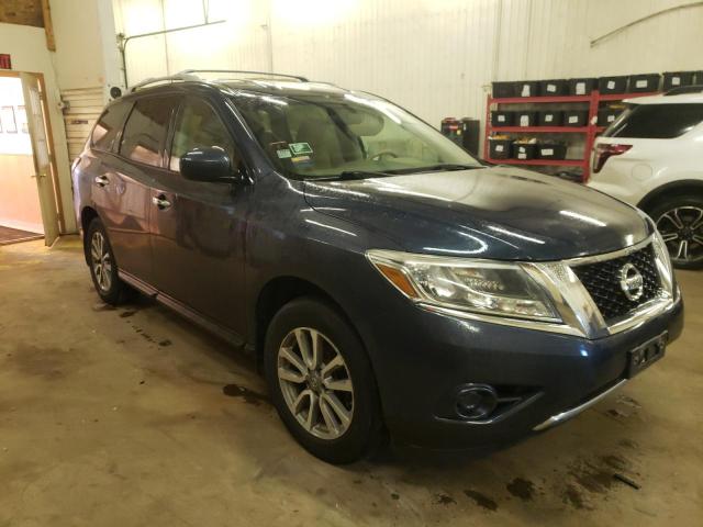 5N1AR2MM2DC666845 - 2013 NISSAN PATHFINDER S BLUE photo 4