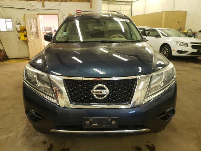 5N1AR2MM2DC666845 - 2013 NISSAN PATHFINDER S BLUE photo 5