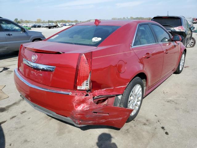 1G6DG5EY7B0109957 - 2011 CADILLAC CTS LUXURY COLLECTION RED photo 4