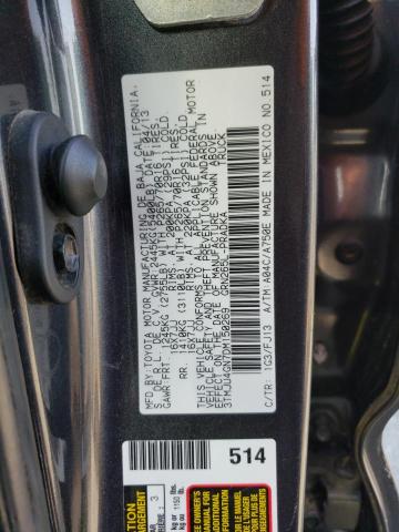 3TMJU4GN7DM150269 - 2013 TOYOTA TACOMA DOUBLE CAB PRERUNNER GRAY photo 12