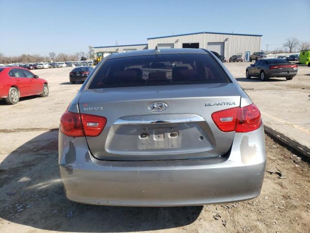 KMHDU4AD1AU139641 - 2010 HYUNDAI ELANTRA BLUE GRAY photo 6