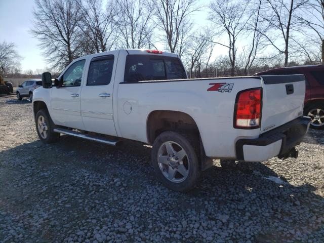 1GT125E87DF150765 - 2013 GMC SIERRA K2500 DENALI WHITE photo 2