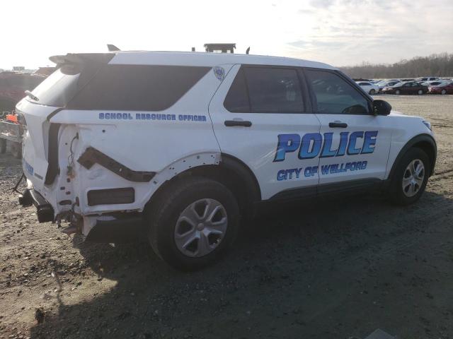 1FM5K8AB7NGA26880 - 2022 FORD EXPLORER POLICE INTERCEPTOR WHITE photo 3