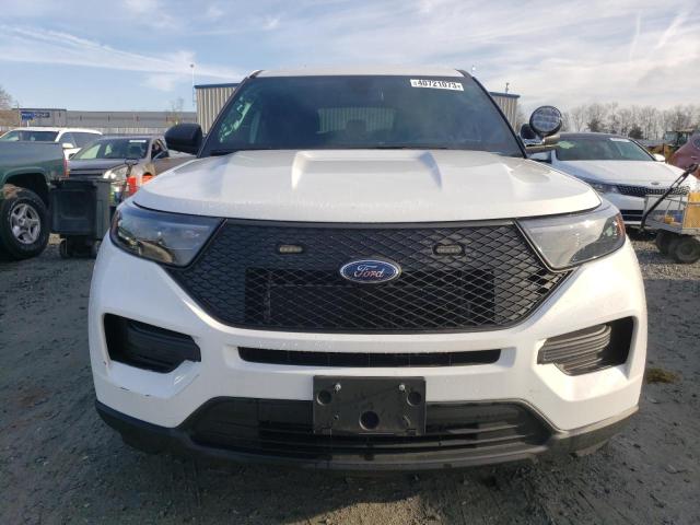 1FM5K8AB7NGA26880 - 2022 FORD EXPLORER POLICE INTERCEPTOR WHITE photo 5