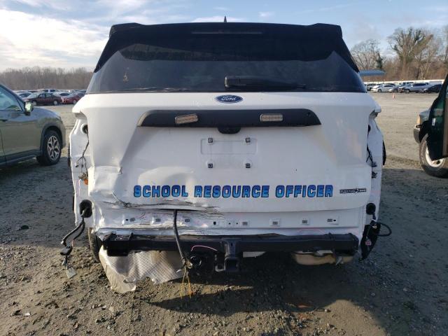 1FM5K8AB7NGA26880 - 2022 FORD EXPLORER POLICE INTERCEPTOR WHITE photo 6