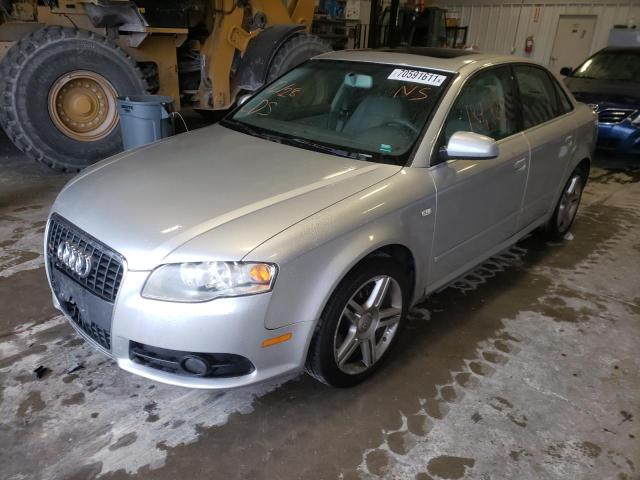 WAUDF78E68A034312 - 2008 AUDI A4 2.0T QUATTRO SILVER photo 2