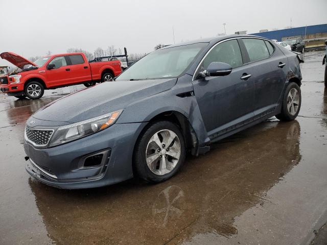 KNAGM4AD0F5077472 - 2015 KIA OPTIMA HYBRID BLUE photo 1