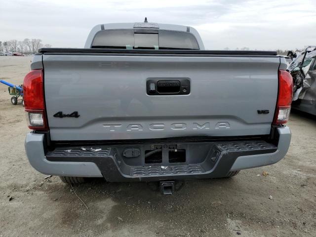 3TYCZ5ANXMT046016 - 2021 TOYOTA TACOMA DOUBLE CAB GRAY photo 6