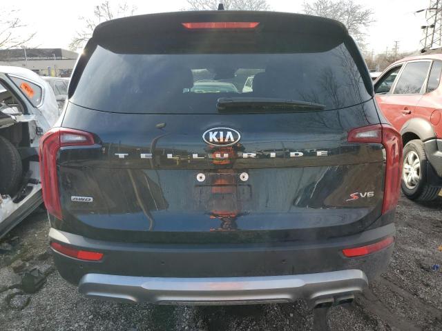 5XYP6DHC7MG130084 - 2021 KIA TELLURIDE S BLACK photo 6