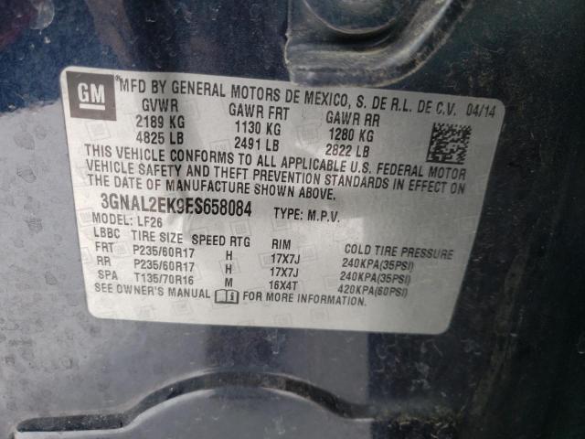 3GNAL2EK9ES658084 - 2014 CHEVROLET CAPTIVA LS 蓝色 照片 13