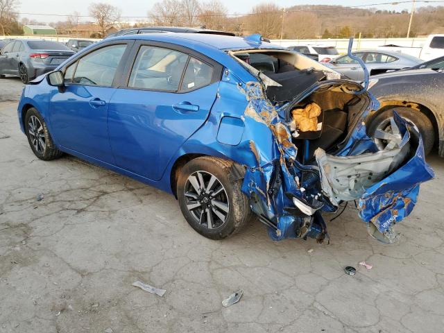 3N1CN8EV6ML854388 - 2021 NISSAN VERSA SV BLUE photo 2