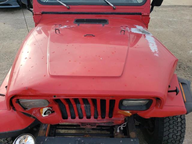 2J4FY29S6MJ154798 - 1991 JEEP WRANGLER / RED photo 11