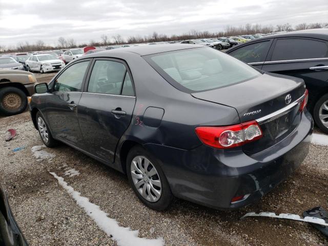 2T1BU4EE6DC962209 - 2013 TOYOTA COROLLA BASE GRAY photo 2