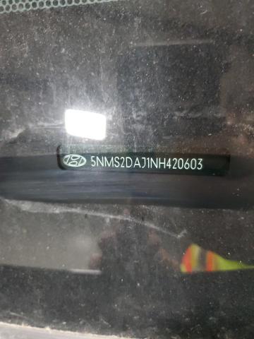 5NMS2DAJ1NH420603 - 2022 HYUNDAI SANTA FE SEL BLACK photo 12