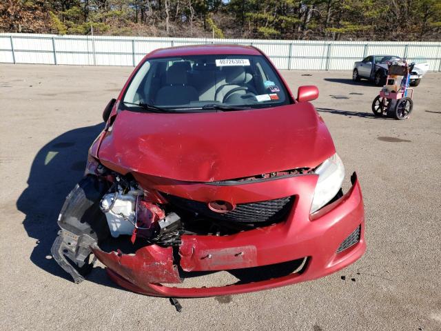 JTDBU4EE0A9108611 - 2010 TOYOTA COROLLA BASE RED photo 5