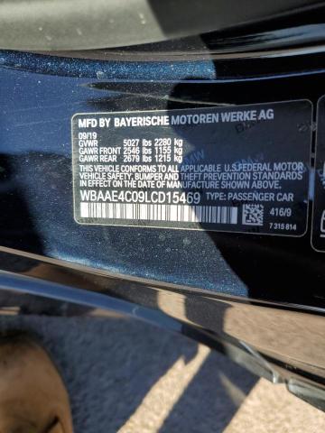WBAAE4C09LCD15469 - 2020 BMW 840XI BLACK photo 12