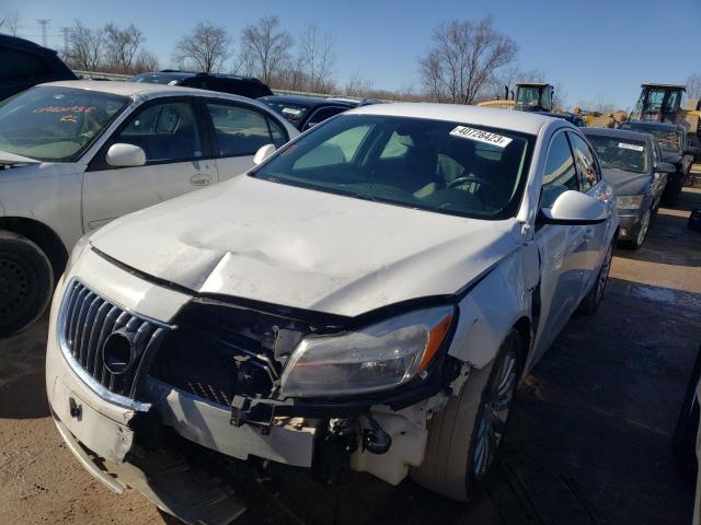 W04GV5EV8B1107418 - 2011 BUICK REGAL CXL WHITE photo 1