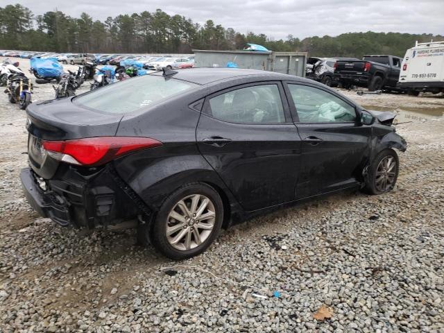 KMHDH4AEXEU201962 - 2014 HYUNDAI ELANTRA SE BLACK photo 3