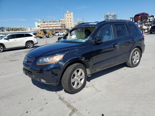 5NMSH13E08H215274 - 2008 HYUNDAI SANTA FE SE BLUE photo 1