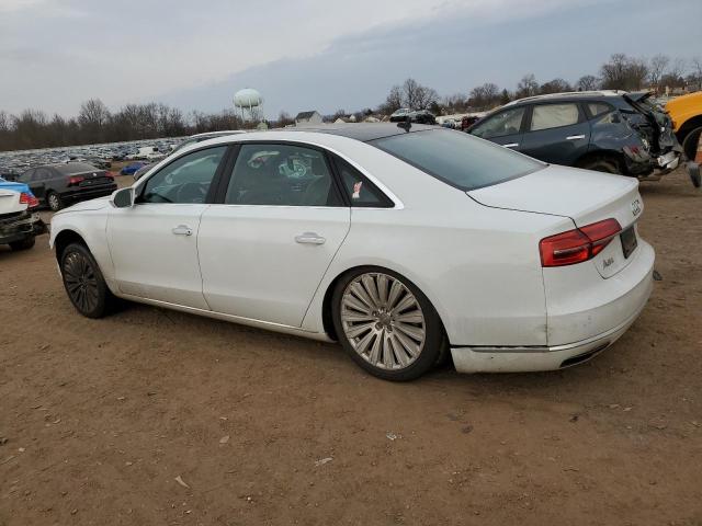 WAU3GAFDXFN016904 - 2015 AUDI A8 L QUATTRO WHITE photo 2