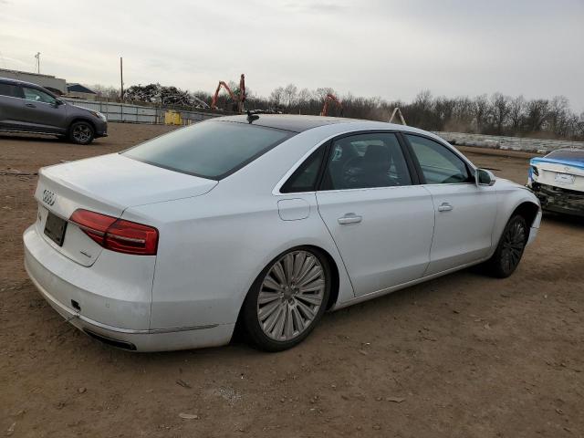 WAU3GAFDXFN016904 - 2015 AUDI A8 L QUATTRO WHITE photo 3