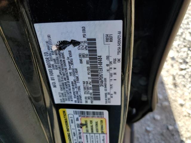 3FA6P0H71ER148484 - 2014 FORD FUSION SE BLACK photo 13