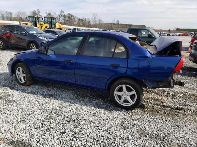 1HGES16395L011061 - 2005 HONDA CIVIC DX VP Mavi foto 2