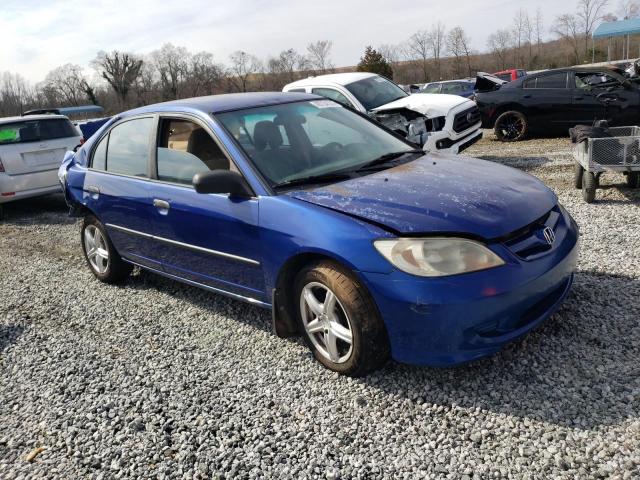 1HGES16395L011061 - 2005 HONDA CIVIC DX VP BLUE photo 4