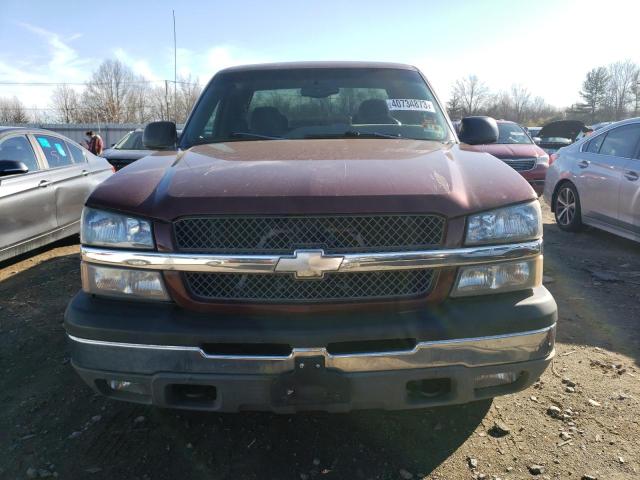 2GCEK19T331159073 - 2003 CHEVROLET SILVERADO MAROON photo 5