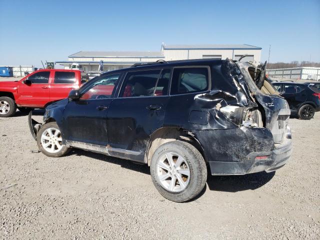 5TDZA3EH3CS020815 - 2012 TOYOTA HIGHLANDER BASE أسود صورة 2