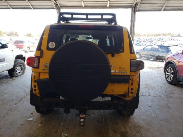 JTEBU11FX70100005 - 2007 TOYOTA FJ CRUISER YELLOW photo 6