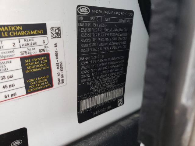 SALWG2RV6KA820055 - 2019 LAND ROVER RANGE ROVE SE WHITE photo 14