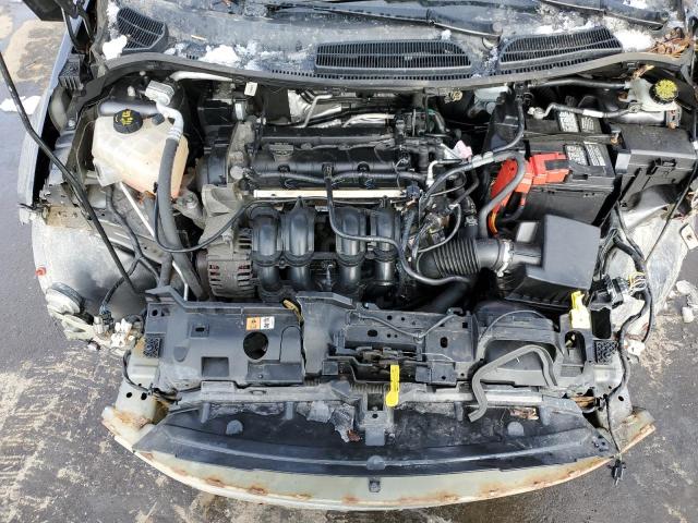 3FADP4BJ4HM165476 - 2017 FORD FIESTA SE GRAY photo 11